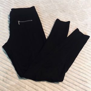 Willow & Clay Black Zippered Leggings Small